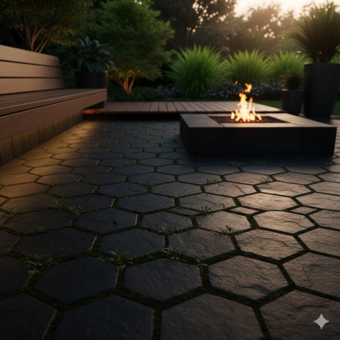 ריצוף אבן בזלת