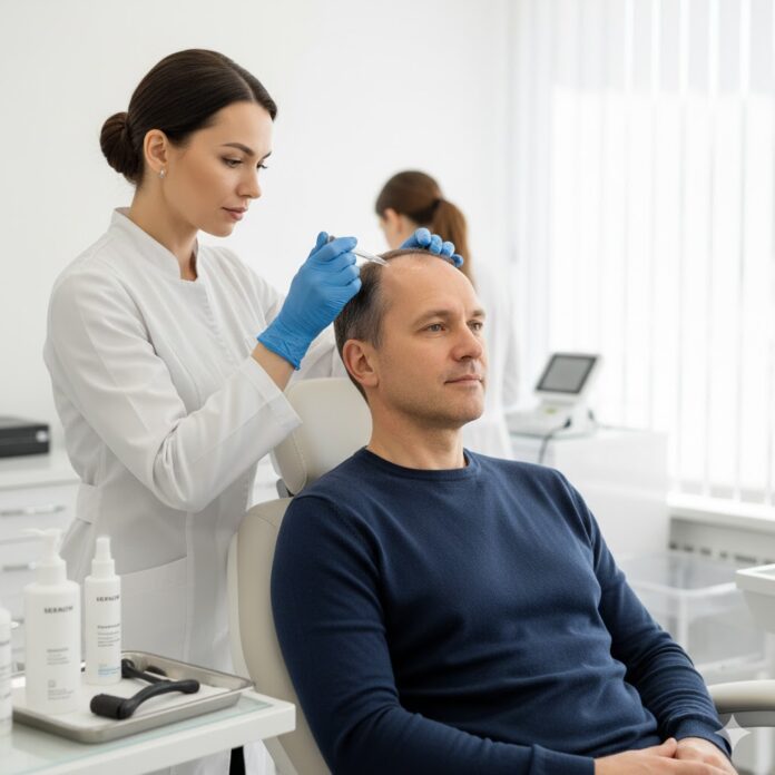 טיפול בנשירת שיער לגברים